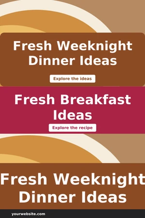 Illustrative recipe collage layout